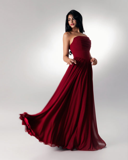 Burgundy Dress