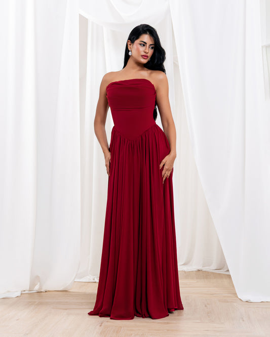 Burgundy Dress
